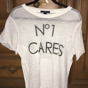 “No one Cares” See Through Tee Shirt